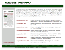 Tablet Screenshot of marketing-info.ch
