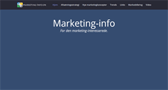 Desktop Screenshot of marketing-info.dk