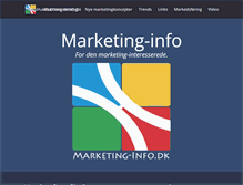 Tablet Screenshot of marketing-info.dk